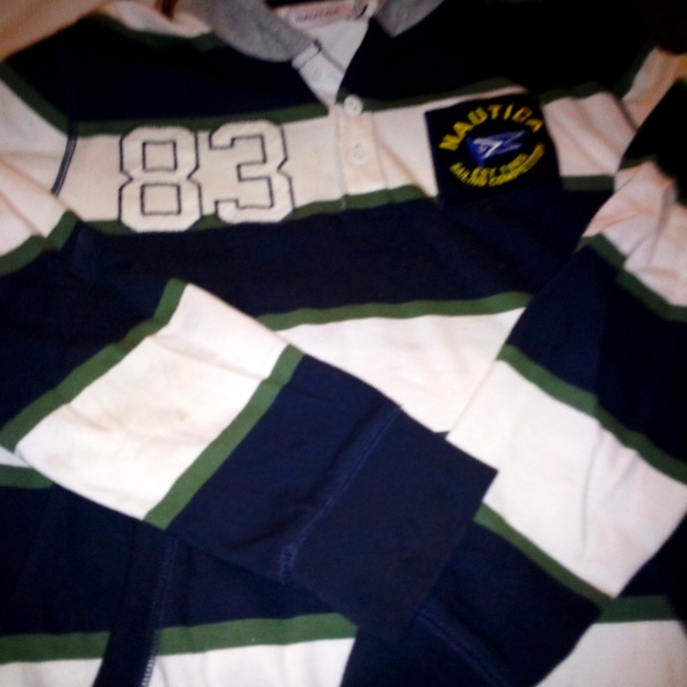 Nautica long sleeve hoodie sweater size M